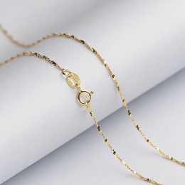 Starry genialny 1.2 MM Sterling srebrny łańcuch stałe 925 włochy naszyjnik 16 i 18 cali biały/różowy/żółty złoty kolor