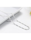 Włochy Made Slim 925 Sterling Silver Figaro łańcuchy Choker naszyjnik kobiety biżuteria kolye collier collares naszyjnik collane