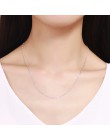 Włochy Made Slim 925 Sterling Silver Figaro łańcuchy Choker naszyjnik kobiety biżuteria kolye collier collares naszyjnik collane