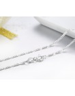 Włochy Made Slim 925 Sterling Silver Figaro łańcuchy Choker naszyjnik kobiety biżuteria kolye collier collares naszyjnik collane