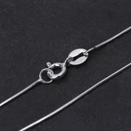 Lotus zabawy majątek 925 Sterling Silver ręcznie robiona biżuteria moda błyszczący naszyjnik łańcuch węża bez wisiorek dla kobie