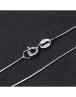 Lotus zabawy majątek 925 Sterling Silver ręcznie robiona biżuteria moda błyszczący naszyjnik łańcuch węża bez wisiorek dla kobie