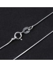 Lotus zabawy majątek 925 Sterling Silver ręcznie robiona biżuteria moda błyszczący naszyjnik łańcuch węża bez wisiorek dla kobie