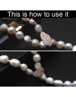 Moda naturalna perła słodkowodna bransoletka naszyjnik biżuteria zapięcie akcesoria 925 Sterling Silver tworzenia biżuterii