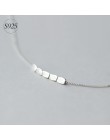 Dainty 925 Sterling Silver fasoli urok naszyjnik krótki | miłość Simplism Sterling Silver biżuteria nowoczesne Boho hurtownie GT