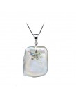 Barokowy tylko barokowy naturalna perła słodkowodna naszyjnik biżuteria z cyrkoniami AAA diament inkrustowane srebrny motyl proj