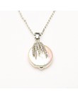 Barokowy tylko barokowy naturalna perła słodkowodna naszyjnik AAAA cyrkonią biżuteria 16-17mm 925 srebra sterling 2019 new arriv