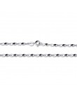 GEM'S balet klasyczny łańcuch podstawowy 100% 925 stałe Sterling srebrny naszyjnik łańcuch 40 cm 45 cm 50 cm Fine Jewelry moda w