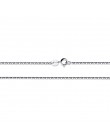 GEM'S balet klasyczny łańcuch podstawowy 100% 925 stałe Sterling srebrny naszyjnik łańcuch 40 cm 45 cm 50 cm Fine Jewelry moda w