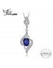 JewelryPalace 1.95ct utworzono niebieski Sapphire 925 Sterling Silver wisiorek naszyjnik nie zawiera łańcuch urok dla kobiet