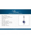 JewelryPalace 1.95ct utworzono niebieski Sapphire 925 Sterling Silver wisiorek naszyjnik nie zawiera łańcuch urok dla kobiet