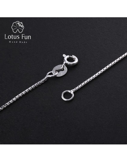 Lotus zabawy majątek 925 srebro biżuterii wysokiej jakości klasyczny Design pudełko na naszyjnik łańcuch dla kobiet Acessorio Co