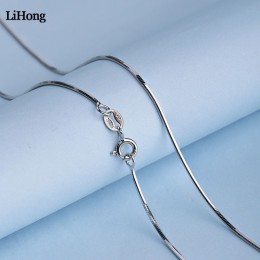 Klasyczne podstawowe Chain100 % 925 Sterling Silver naszyjnik wąż łańcuch pasujący łańcuch kobiety i mężczyźni długi naszyjnik 5