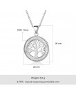 Drzewo życia 925 Sterling Silver okrągły wisiorek naszyjnik koło z masy perłowej muszli naszyjniki Fine Jewelry prezent (Lam hub