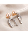 Lindo gorąca sprzedaży 925 srebrne wiszące kolczyki kobiet 8-9mm naturalna perła słodkowodna biżuteria najwyższej jakości kolczy