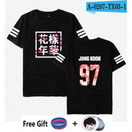 W Kpop Bangtan chłopcy T Shirt Jungkook Streetwear Harajuku wygodne kobiety/mężczyźni na co dzień zaoszczędzić mi skrzydła koszu