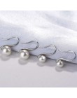 Ruifan 6/8/10mm perła kolczyki oryginalne 925 Sterling Silver biżuteria Femme biały stadniny kolczyki dla kobiet boże narodzenie