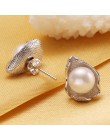 FENASY charms biżuteria z pereł słodkowodnych geometryczne czeski pearl kolczyki moda S925 kolczyki sztyfty ze srebra wysokiej p