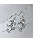 925 Sterling Silver skręcone Tassel spadek kolczyki dla kobiet podwójne warstwy dynda kolczyki Trendy Fine Jewelry prezent (Lam 