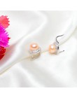 ASHIQI oryginalne naturalna perła słodkowodna stadniny kolczyki dla damska biżuteria na prezent hurtownie