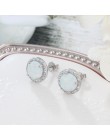 Biżuteria z cyrkoniami klasyczne srebrne kolczyki okrągłe eleganckie ponadczasowe delikatne minimalistyczne modne