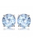 JewelryPalace błękitny Topaz 925 Sterling Silver połączenie stadniny kolczyki dla kobiet piękne biżuteria 2018 nowa gorąca sprze