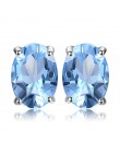 JewelryPalace błękitny Topaz 925 Sterling Silver połączenie stadniny kolczyki dla kobiet piękne biżuteria 2018 nowa gorąca sprze