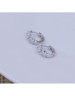 Jemmin New Arrival modny kwiat damskie Hoop kolczyki 925 Sterling srebrne wesele ślub wesele/zaręczyny biżuteria hurtowych