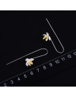 Lotus zabawy majątek 925 Sterling Silver naturalne oryginalne ręcznie grzywny biżuteria uroczy kwitnący kwiat moda spadek kolczy