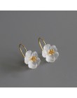 Lotus zabawy majątek 925 Sterling Silver, ręcznie robiony, naturalny, projektant biżuterii kwiat w deszczu moda spadek kolczyki 