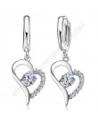 Jemmin nowy 925 Sterling Silver kolczyki biały/fioletowy wysokiej jakości panie mody biżuteria romantyczny prezent dla kochanka/
