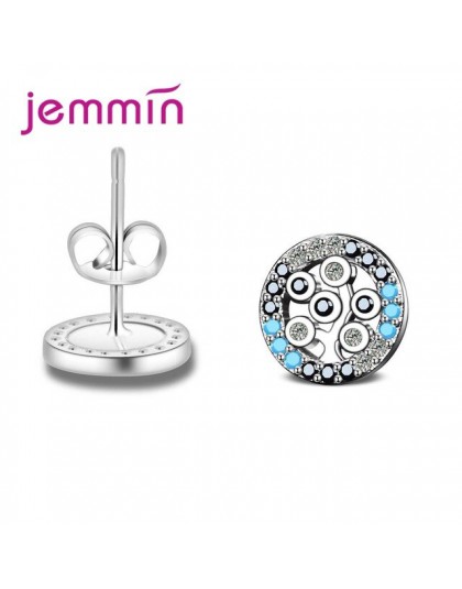 JEMMIN Trendy stadniny kolczyki 925 Sterling Silver kobiety rocznica spotkanie biżuteria prezenty hurtownie wysokiej jakości pop