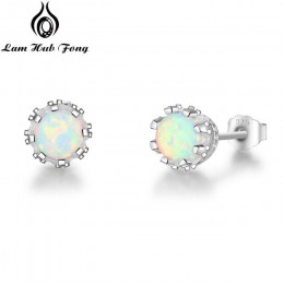 Biżuteria damska srebrne okrągłe kolczyki w ucho z kryształkami diamencikami różowe niebieskie białe