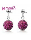 Jemmin gorąca sprzedaż cena fabryczna Multicolor Ball kształt 925 Sterling Silver wisiorek kolczyki dla kobiet akcesoria dziewcz