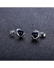 100% 925 Sterling Silver okrągły przestrzeni kosmicznej stadniny kolczyki niebieski piasek kamienie srebro kolczyki dla kobiet W