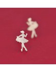 Ruifan promocja hurtownie taniec dziewczyna 925 kolczyki sztyfty ze srebra wysokiej próby dla kobiet panie małe biżuteria wysoki