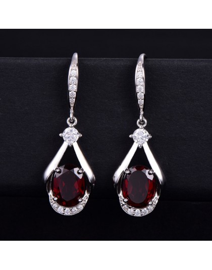 Buulooai błękitny Topaz z okazji rocznicy ślubu spadek kolczyki oryginalne 100% prawdziwe 925 Sterling Silver Fine Jewelry dla k