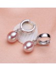 YIKALAISI 2017 100% naturalna perła słodkowodna sutd kolczyki 8-9mm perła biżuteria 925 sterling silver biżuteria dla kobiet naj