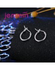 Jemmin Trendy DIY moda kolczyki 925 Sterling srebrne kolczyki koła ustalenia biżuteria komponentów dla kobiet ręcznie wykonane a