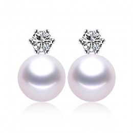 Klasyczna księżniczka kolczyki 100% prawdziwa perła słodkowodna kolczyki dla kobiet biały/różowy/fioletowy gorący seeling biżute