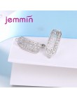 Jemmin Fine haki Leverback Earwire 925 Sterling Silver mikro Rhinestone kolczyki ustalenia do tworzenia biżuterii DIY złącze