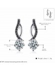 [Czarny AWN] oryginalna 925 Sterling Silver biżuteria czarny Spinel kamień pierścionek zaręczynowy stadniny kolczyki dla kobiet 