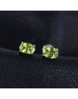 JewelryPalace owalne 1.8ct naturalny zielony Peridot Birthstone stadniny kolczyki oryginalne 925 Sterling Silver biżuteria nie z