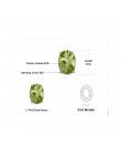 JewelryPalace owalne 1.8ct naturalny zielony Peridot Birthstone stadniny kolczyki oryginalne 925 Sterling Silver biżuteria nie z