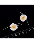 Lotus zabawy majątek 925 Sterling Silver ręcznie robiona biżuteria kwitnących maki kwiat Dangle kolczyki dla kobiet