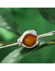 Lotus zabawy majątek 925 Sterling Silver kamień naturalny ręcznie robiona biżuteria kreatywny projekt pęcherzyca owoców Dangle k