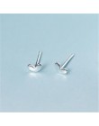 INZATT prawdziwe S925 Sterling Silver minimalistyczny małe serce śliczne stadniny kolczyki dla ładnych kobiet Party biżuteria ro