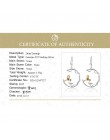 Lotus zabawy majątek 925 Sterling Silver naturalne kreatywny ręcznie grzywny biżuteria idealny piękny ptak spadek kolczyki dla k