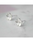 Ruifan gorąca sprzedaż wysokiej jakości 925 kolczyki sztyfty ze srebra wysokiej próby dla kobiet dziewczyna motyl kształt małe b
