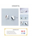 INZATT osobowość geometryczne okrągły błyszczący minimalistyczny stadniny kolczyki moda 925 Sterling Silver grzywny biżuteria dl